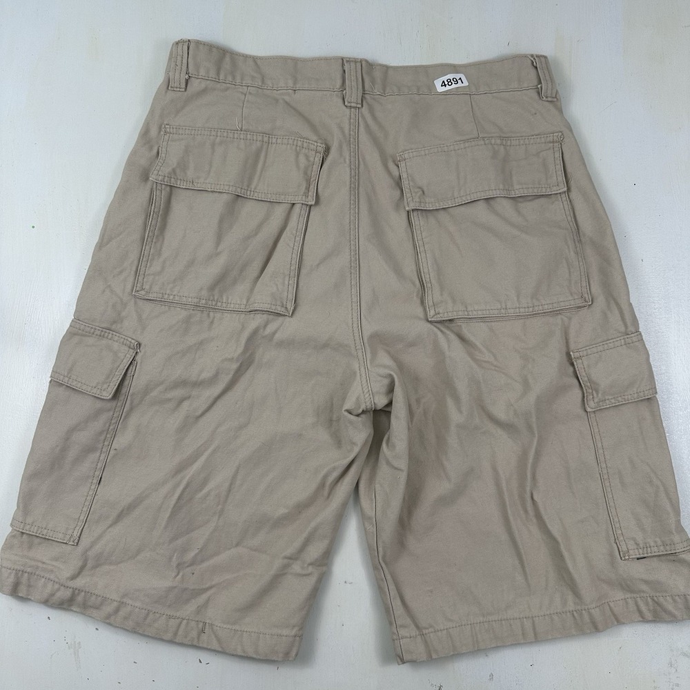 Member's Property Men's Baggy‎ Cargo Shorts Actual 36 X 12 Beige Tan Military #1